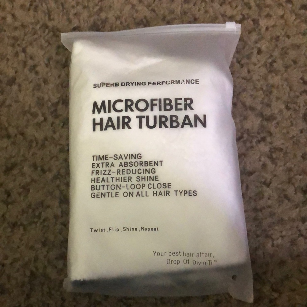 Microfiber hair turban